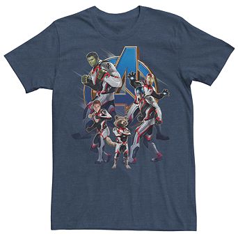 Men's Marvel Avengers Endgame Suits Assemble Group Tee