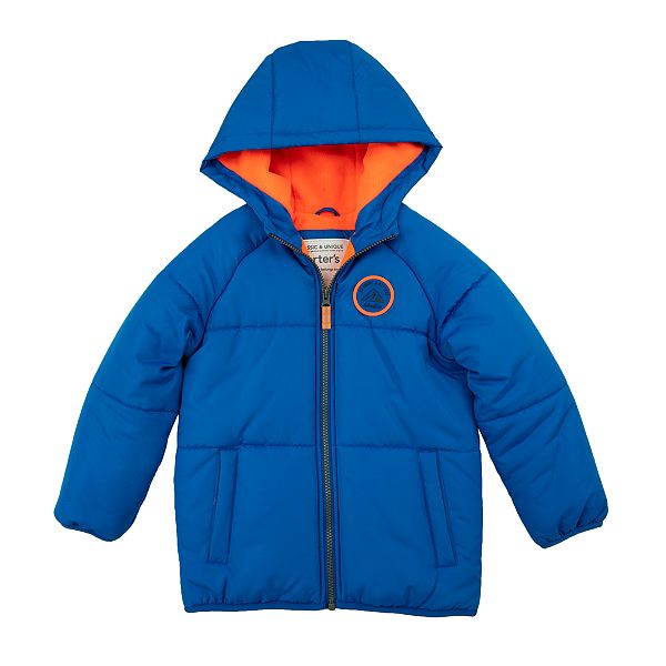 Toddler Boy Carter's Quilted Heavyweight Hooded Jacket