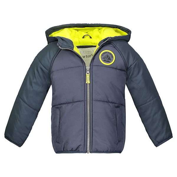Toddler Boy Carter's Quilted Heavyweight Hooded Jacket