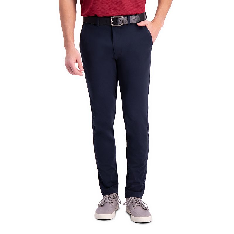 UPC 019783207049 product image for Men's Haggar Active Series Slim Fit Flat Front Tech Pant, Size: 38 X 32, Blue | upcitemdb.com