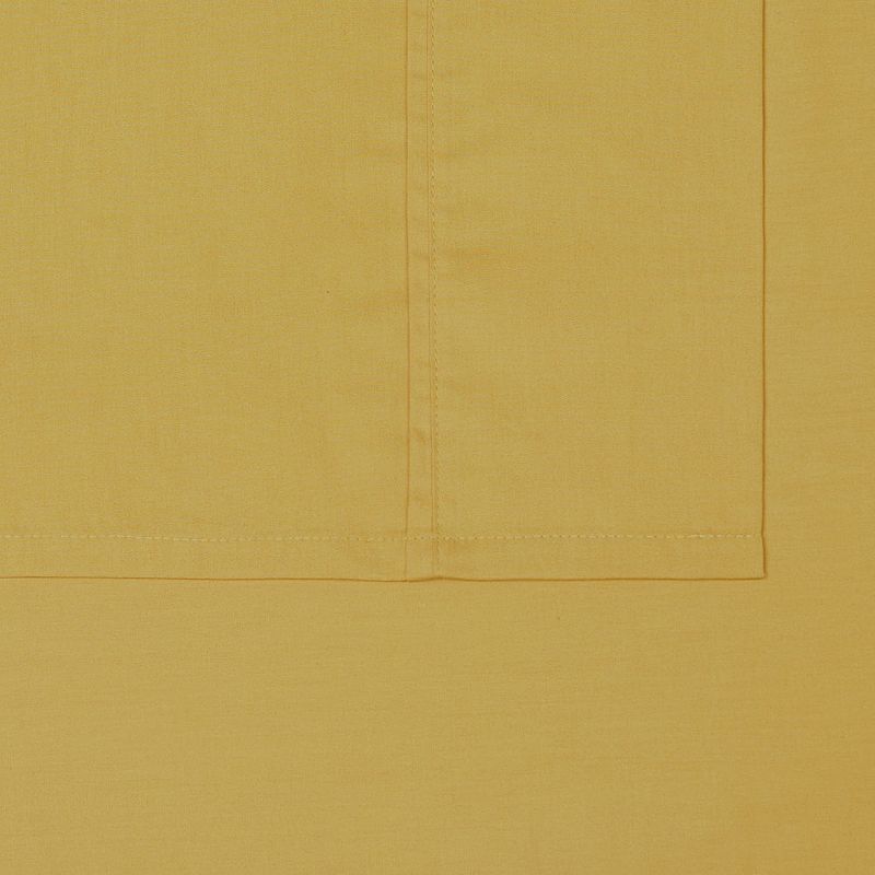 Brooklyn Loom Classic Cotton Sheet Set, Yellow, Queen Set