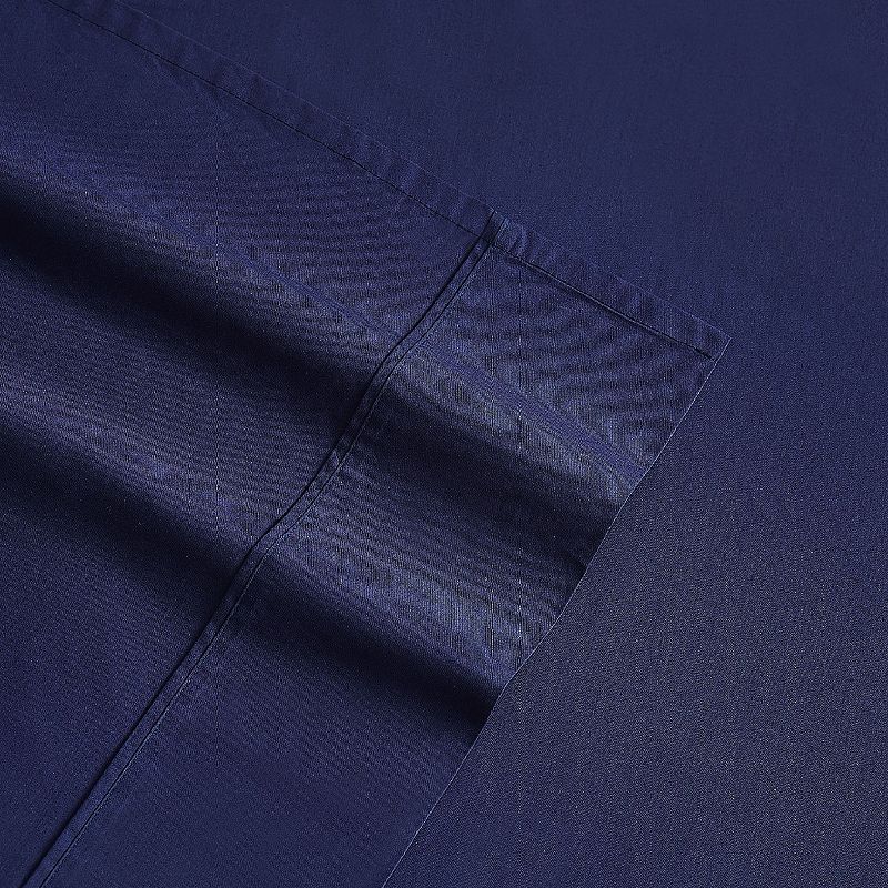 Brooklyn Loom Classic Cotton Sheet Set, Blue, FULL SET