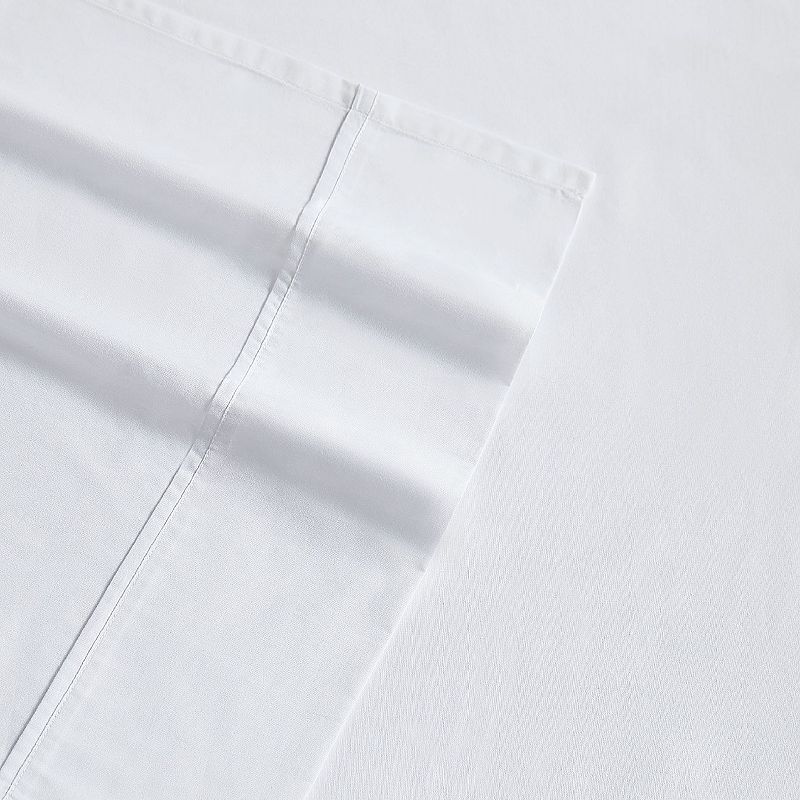 Brooklyn Loom Classic Cotton Sheet Set, White, FULL SET