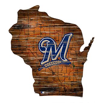 MLB Milwaukee Brewers Team Licensed 6 x 12 Sign