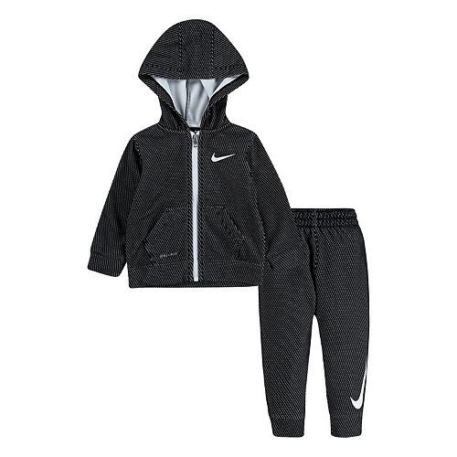 Baby Boy's Nike 2-Piece Thermal Fleece Zip Hoodie and Pants Set