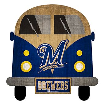 Milwaukee Brewers Team Bus Sign