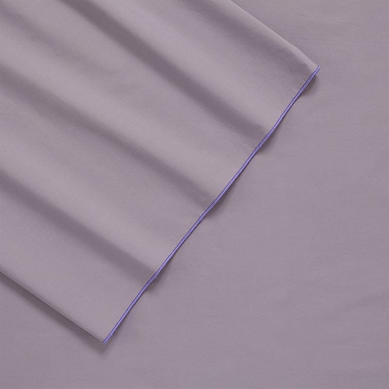 EcoPure Organic Cotton Comfort Wash Sheet Set or Pillowcases, Purple, Twin