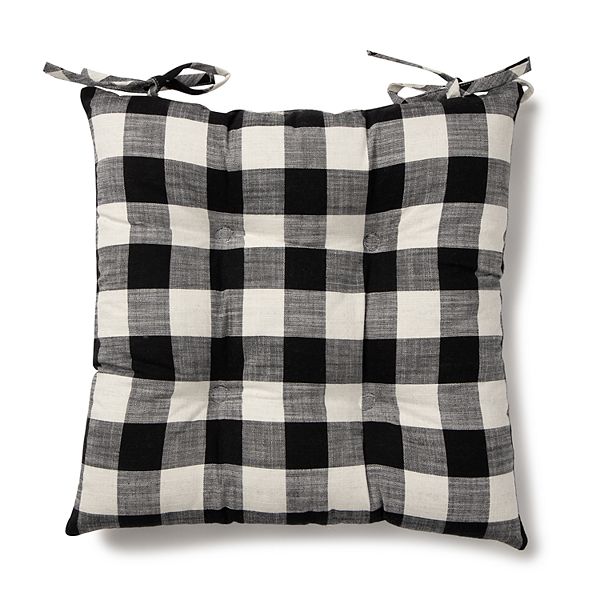 Buffalo Check Reversible Chair Pad Cushion Set of 2