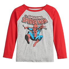 Boys Graphic T Shirts Kids Spider Man Tops Tees Tops - 