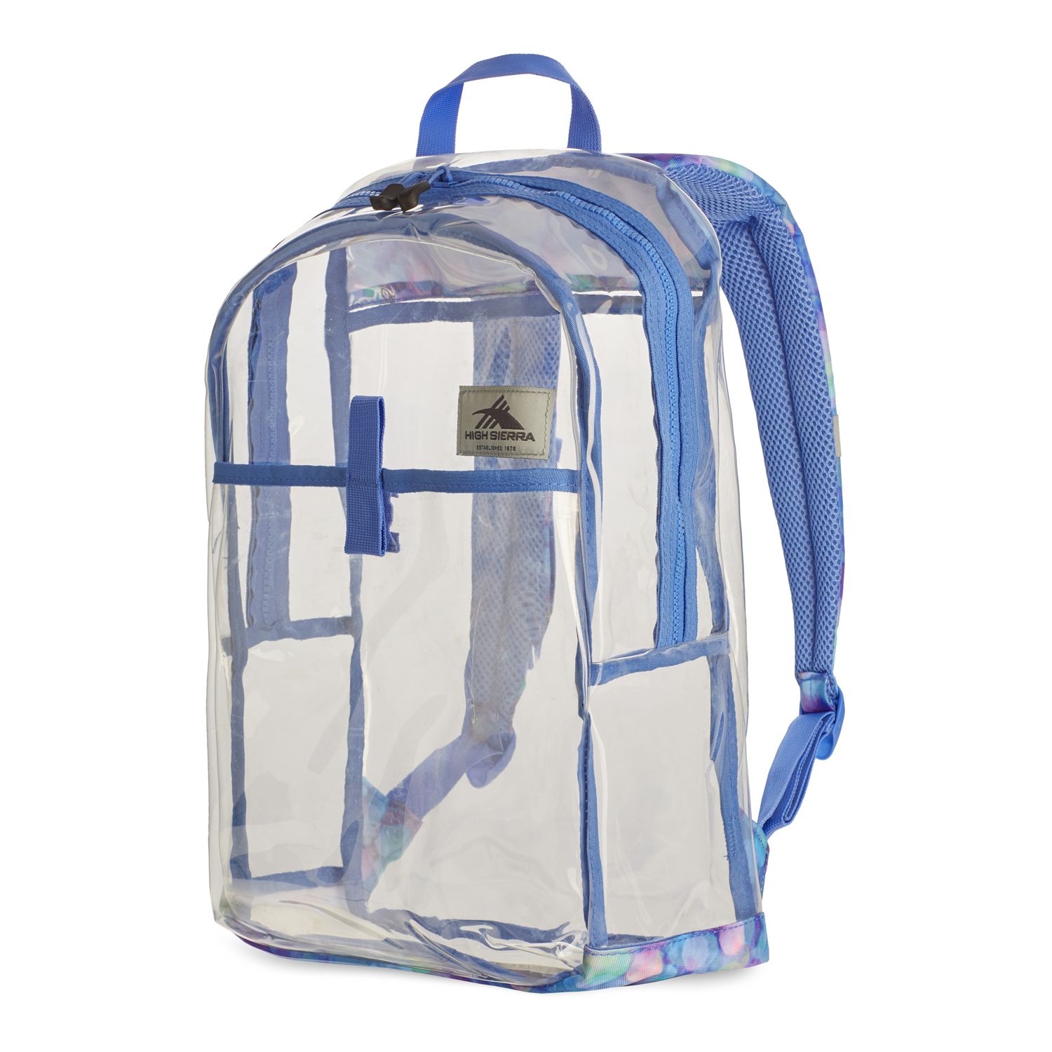 clear backpacks in store
