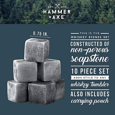 Hammer & Axe Whiskey Stones