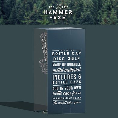 Hammer & Axe Game Bottle Cap Micro Disc Golf