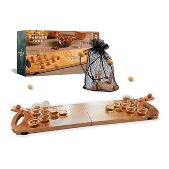 Hammer & Axe Game Wood Beer Pong Mini