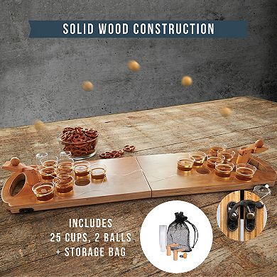 Hammer & Axe Game Wood Beer Pong Mini