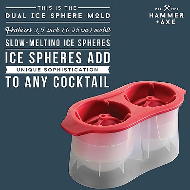 Hammer & Axe Ice Mold 2 Sphere
