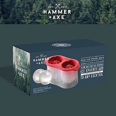 Hammer & Axe Ice Mold 2 Sphere