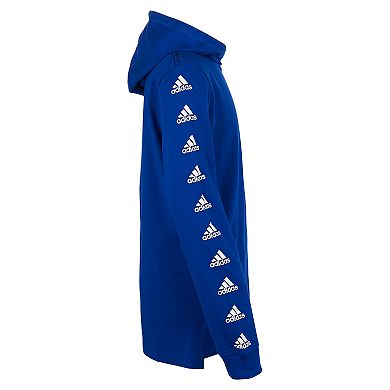 Boys 8-20 adidas Logo-Sleeve Pull-Over Hooded Tee