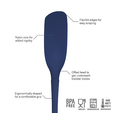 Tovolo Flex-Core All Silicone Blender Spatula Mixing Tool