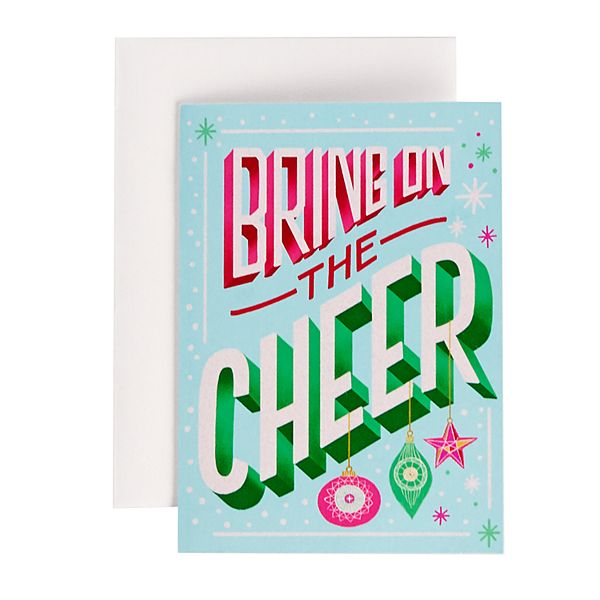 Hallmark 12-Count &quot;Bring on the Cheer&quot; Boxed Christmas Card Set