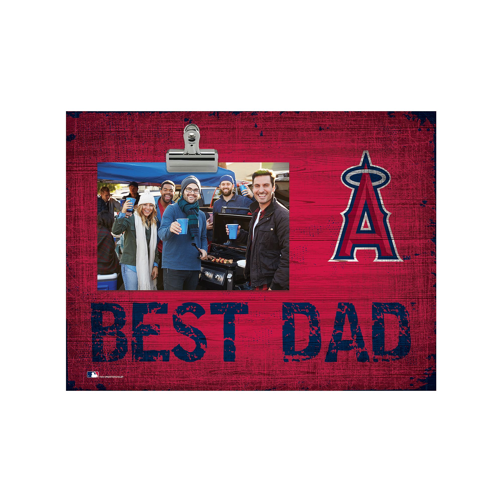 Los Angeles Angels of Anaheim Best Dad Clip Photo Frame, Red