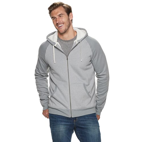 Big & Tall SONOMA Goods for Life™ SherpaLined ZipFront Fleece Hoodie