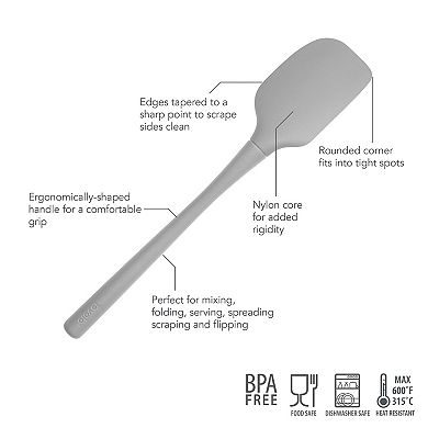 Tovolo Flex-Core All Silicone Spatula Turner Tool