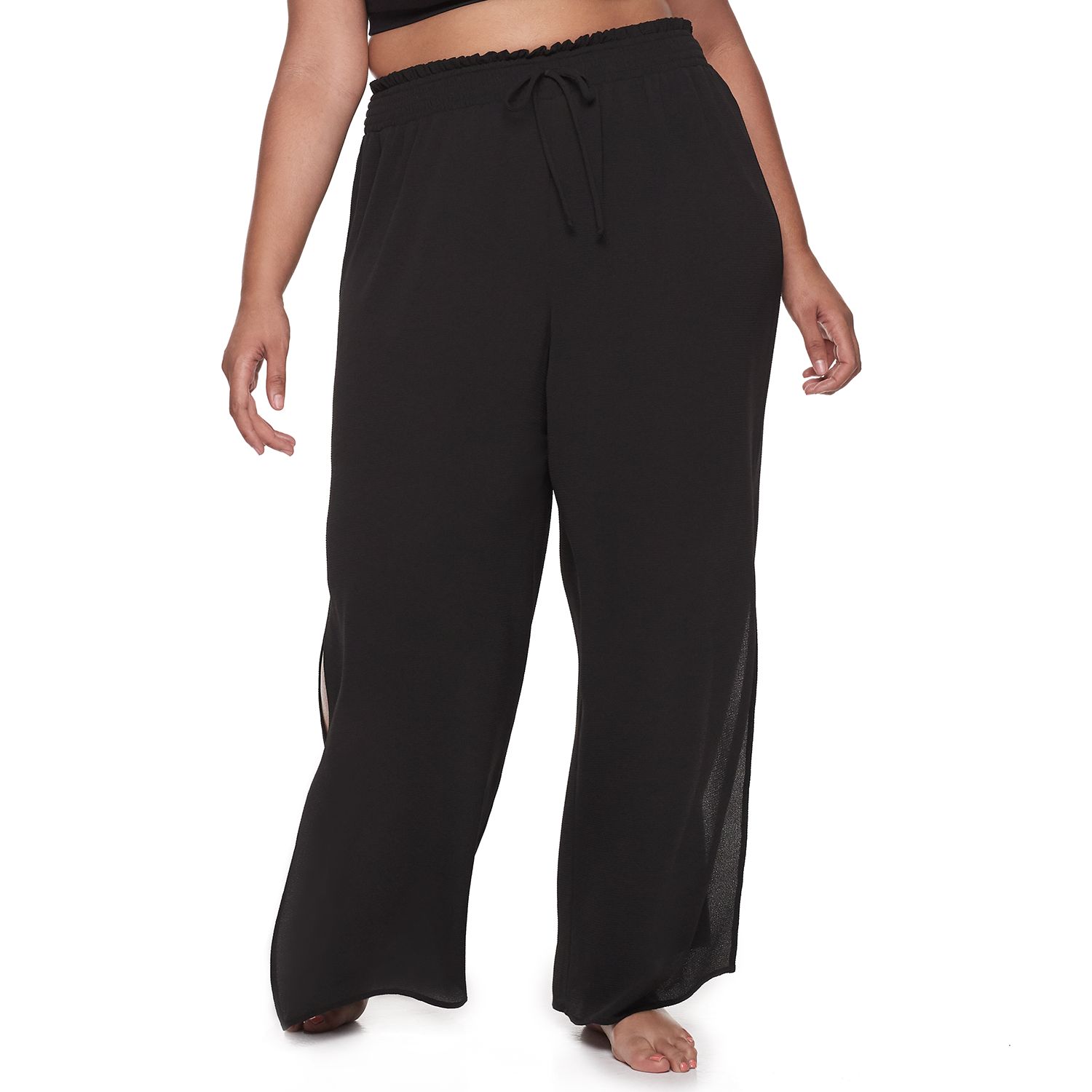 plus size beach cover up pants
