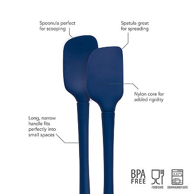 Tovolo Flex-Core All Silicone Mini Spatula & Spoonula Set