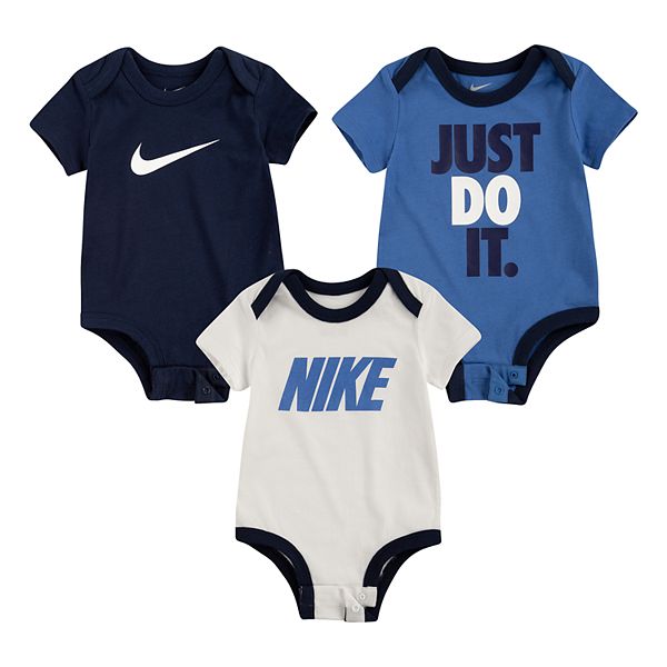 Baby Boy Nike 3-Pack Short Sleeve Bodysuits