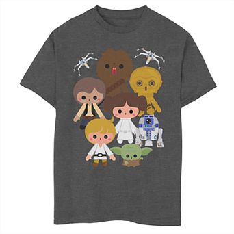 Boys' Star Wars Cute Heroes Group Graphic Tee