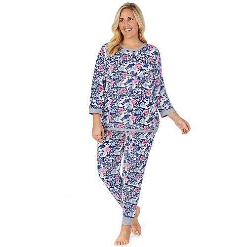 Plus Size Cuddl Duds® Sweater Knit Pajama Set