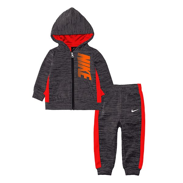 Toddler Boy Nike 2-Piece Therma Fleece Zip Hoodie and Jogger Pants Set
