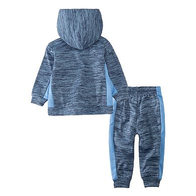 Toddler Boy Nike 2 Piece Therma Fleece Zip Hoodie and Jogger Pants Set