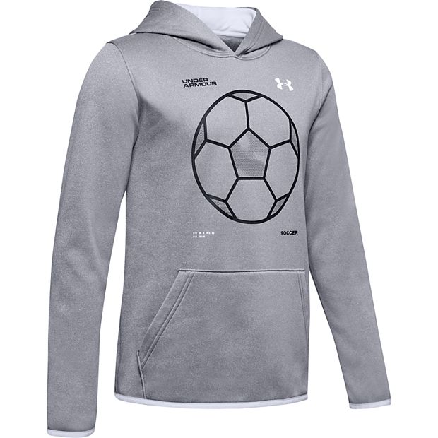 Boys 8-16 Under Armour Fleece Soccer Logo Pull-Over Hoodie