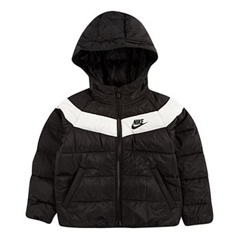 Toddler Boy Nike Puffer Quilted Heavyweight Hooded Jacket