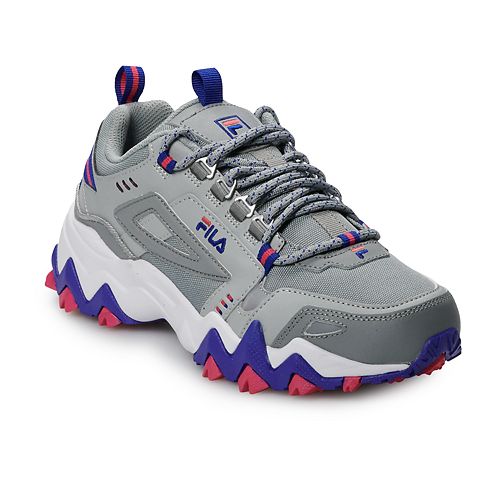 pink and blue fila shoes