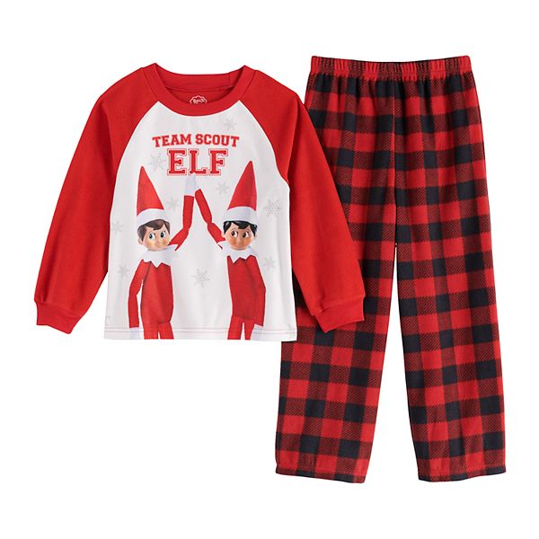 Boys 4 10 Elf On The Shelf Team 2 Piece Pajama Set