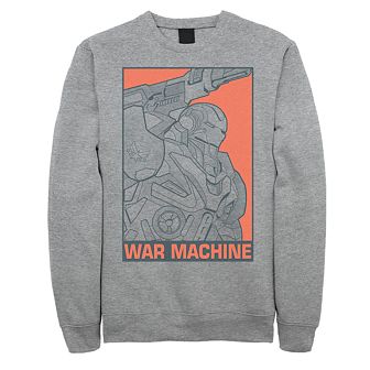 Men's Marvel Avengers Endgame Pop War Machine Poster Sweatshirt