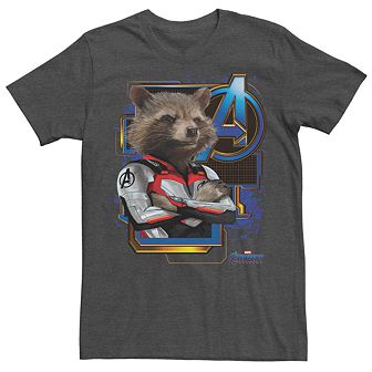 Men's Marvel Avengers Endgame Space Rocket Suit Tee