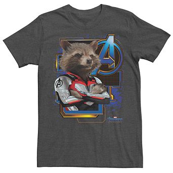 Men's Marvel Avengers Endgame Space Rocket Suit Tee