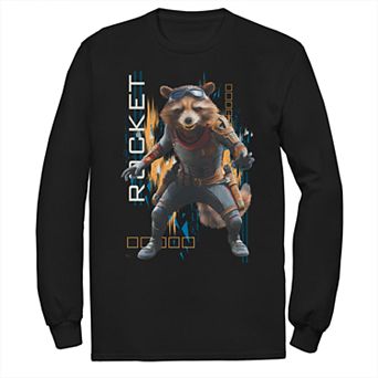 Men's Marvel Avengers Endgame Rocket Motion Long Sleeve Tee