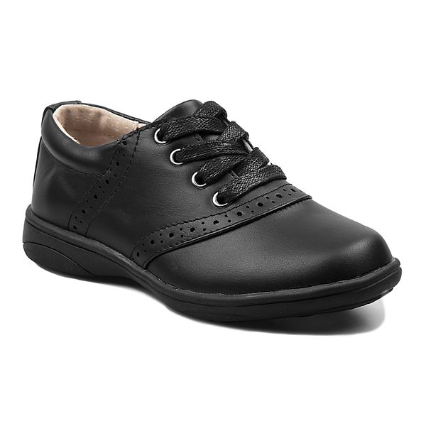 Girls black and hot sale white oxford shoes