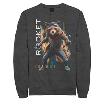 Men's Marvel Avengers Endgame Rocket Motion Fleece Top