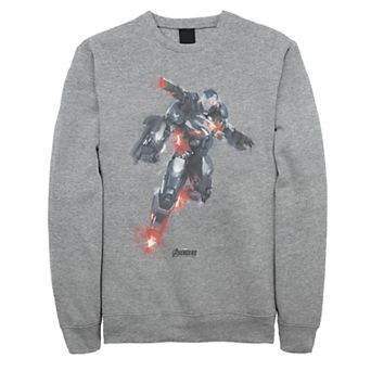Men's Marvel Avengers War Machine Blast Off Painted Fleece Top