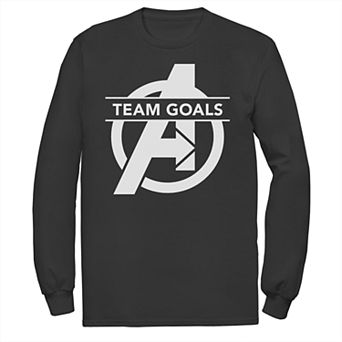 Men's Marvel Avengers Endgame Team Goals Long Sleeve Tee