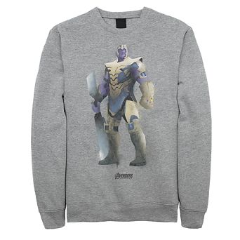 Men's Marvel Avengers Endgame Thanos Paint Fleece Top