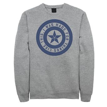 Men's Marvel Avengers Endgame Shield Inspiration Fleece Top