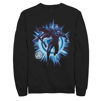 Men's Marvel Avengers Endgame Thor Lightning Fleece Top