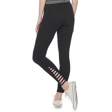 Juniors' SO® High-Waisted Side Strappy Leggings