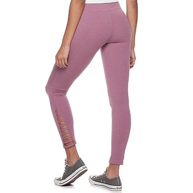 Juniors' SO® High-Waisted Side Strappy Leggings